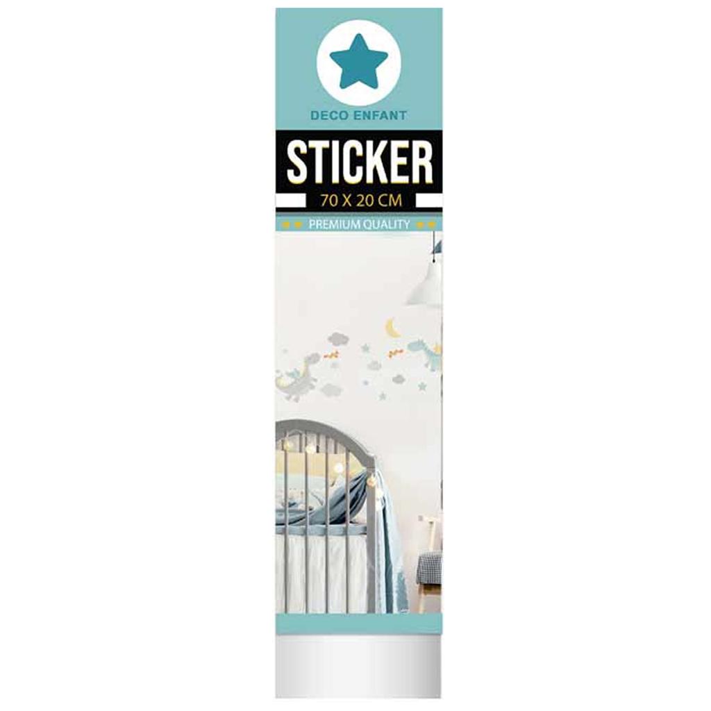 Les Trésors De Lily [A1555] - Pastelová arch samolepek 'Draci' - 20x70 cm