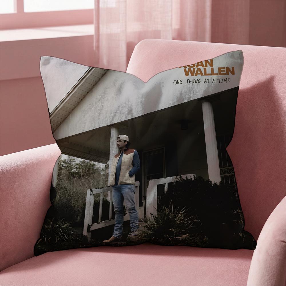 

Morgan Wallen Cushion Cover Multi-Scene Pillow Cover for Home & Car - Reversible, Soft & Durable for Daily Use 30cmx30cm