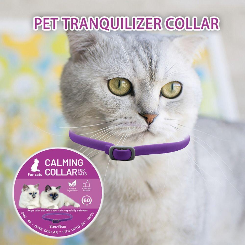 48cm Beruhigendes Halsband für Katzen 60ml Beruhigendes Halsband Tragbares Beruhigungsspray