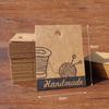 100pcs Handmade Kraft Paper Hanging Tags Sewing Machine Love Handmade Gift Packaging Baking Hanging Tags with Hemp Rope