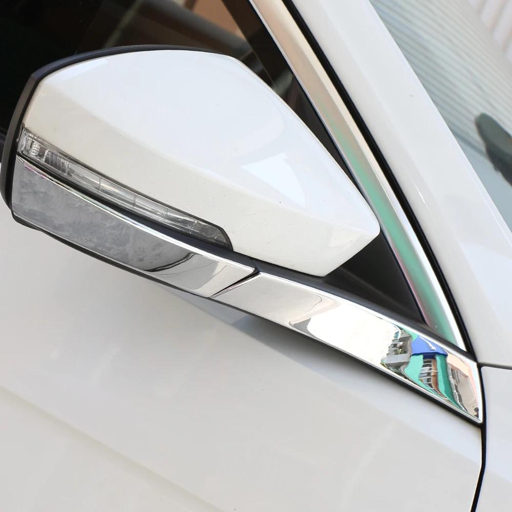 For Volkswagen VW T-ROC Troc 2018 - 2025 Rearview Mirror Cover Sticker Side Mirror Trim 4Pcs Chrome Garnish Styling Accessories