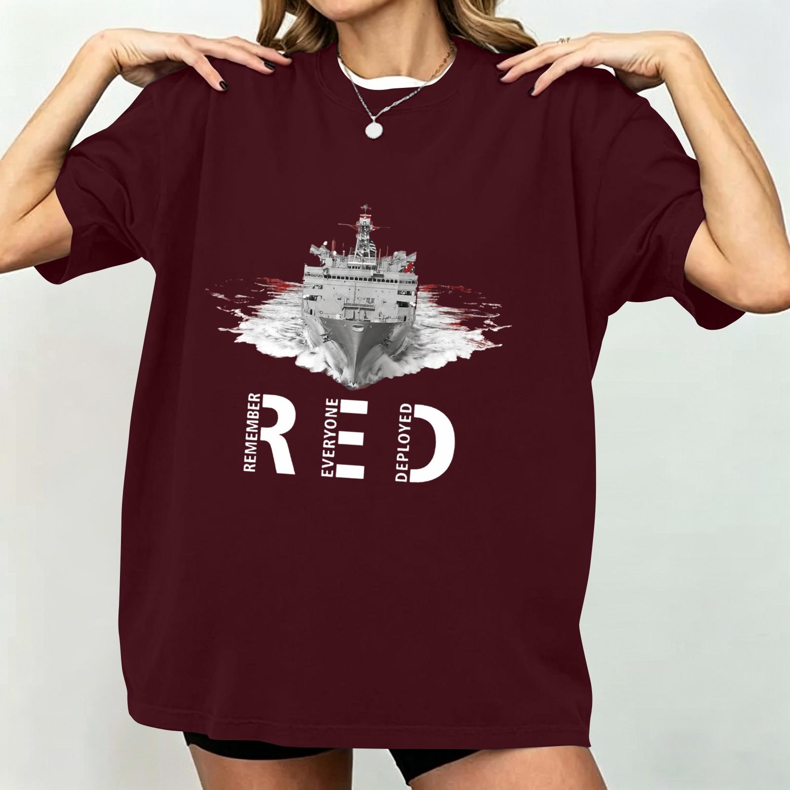 

Women s Casual Short Sleeve T Shirt Crew Neck Loose Fit Printed Letter Graphic Tee Top for Everyday Wear L винний