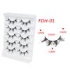 Fox-Eye False Eyelashes Wispy Cat-Eye Faux Mink Lashes 5 Pairs Natural 8D Fluffy Volume Fake-Eyelashes Multipacks Gifts