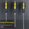 High Strength Magnetic Screwdriver Set with Phillips & Slotted Tips, Non-Slip Handle, Chrome Vanadium, Durable for Hardware Tasks