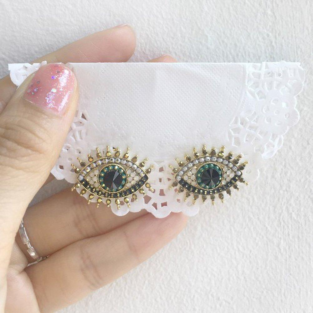 Silvermoon Green Eyes Earrings