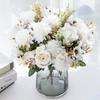 High Quality Artificial Flowers New 's Decoration Wedding Garden Rose Arch Christmas Home Fake Silk Rose Hydrangeas Vase for