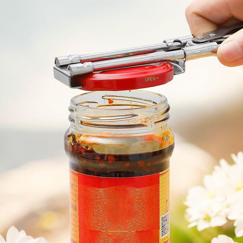 Adjustable Multi-Function Bottle Opener Stainless Steel Lids Off Jar Opener Labor-Saving Screw Can Opener For Kitchen Tools