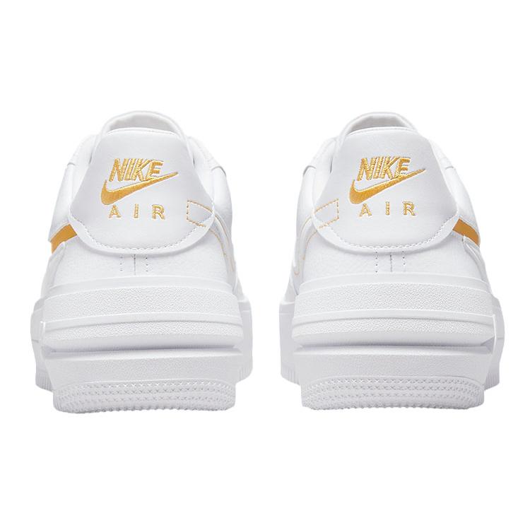 New Nike Air Force 1 PLT.AF.ORM White Yellow Ochre Women's DJ9946-102
