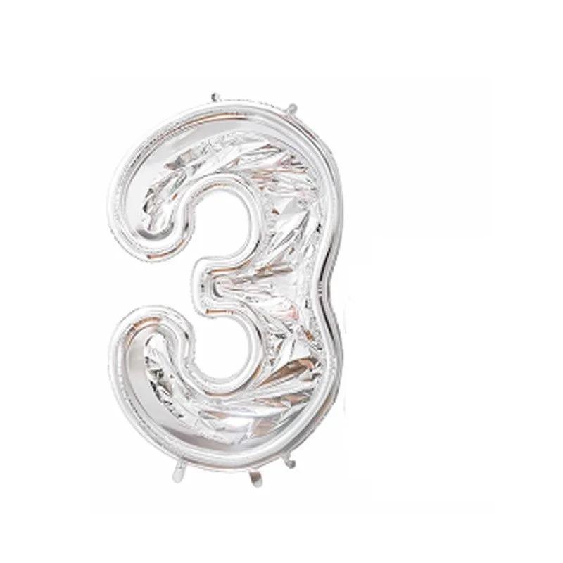 65Inch Giant Foil Number Balloon DIY Filling Frame Kids 1st Birthday Party Decoration Wedding Anniversary Supplies Mosaic Box