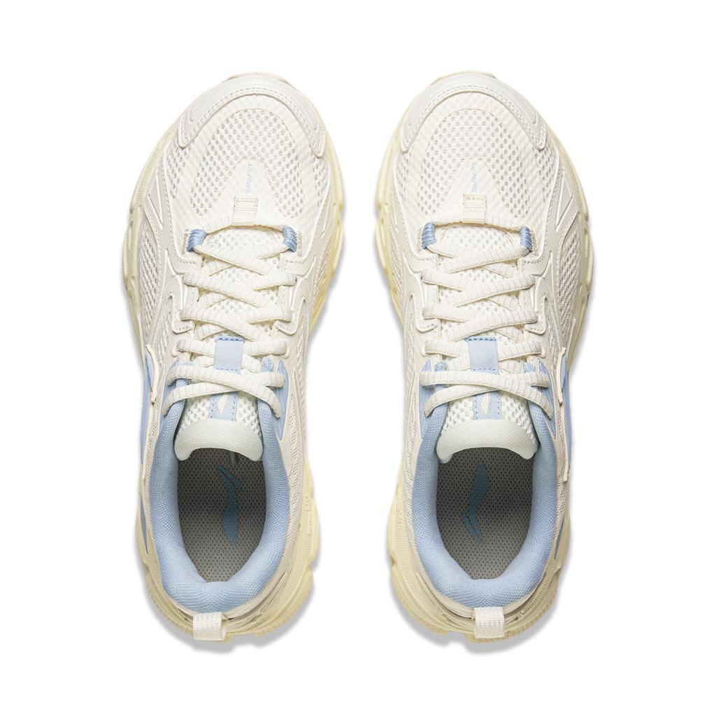 Li Ning Xiaoyao Retro Trend Lightweight Shock Absorbing Casual Running Shoes Women Sneakers Light-Blue ARXV004-3