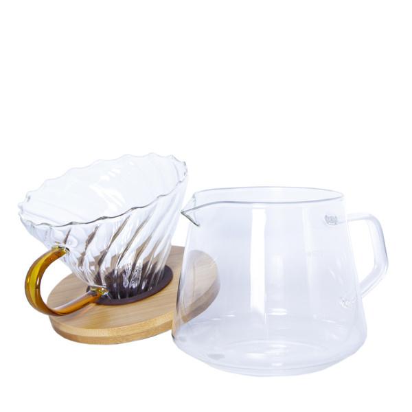 400ml glass coffee maker with drip - set