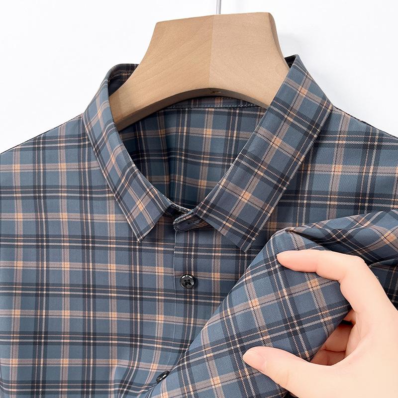 Summer Men s Shirt Short Sleeve Fashion Loose Fit Casual M