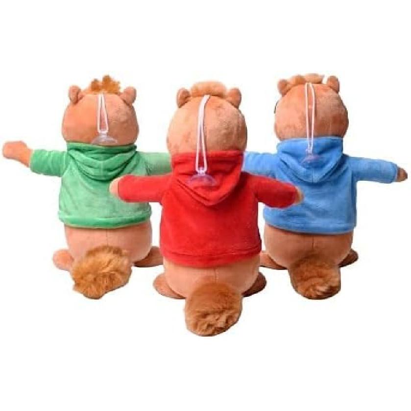 Movie Toys Alvin and The Chipmunks Plush Dolls Cute Chipmunks Stuffed Toys Kids Gift 9" 22 cm 3 Pieces