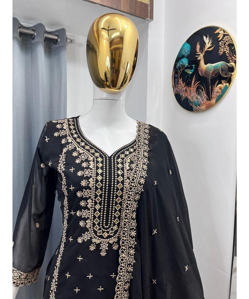 Indian Designer Party Wear Faux Georgette Salwar Suit Women Bollywood Salwar Kameez Set