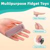 Spiky Grippie Stim Fidget Toy with Bead Chain Stress Relief Teens Adults Mini Pocket 3D Printed Pain Stimming Tool Handheld Bumpy Roller Sensory Toy
