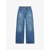 Za2025 Autumn New Women clothes Versatile Slimming Ripped Decoration Fashion High Waist Baggy jeans 8727010