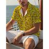 Men's 3D Summer Splicing Yellow Duck Printed Shirt