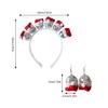 Silver Disco Hat Headband And Earrings Set Reflective Party Decoration For Women's 70s 80s Party Outfit Enhancements