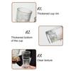 Ribbed Glass Tumbler with Lid And Straw, 560ml Capacity Iced Coffee Cup, Reusable Cold Drink Glass for Home, Travel Cup Fits Car Holder