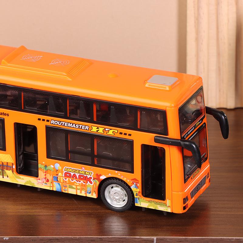 1 Piece Simulate Exquisite Convertible Bus Toys Double Decker Bus City Tour Car Model Gifts For Children