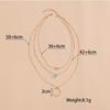 Simple Geometric Circle Multi-layer Alloy Stacked Women's Necklace