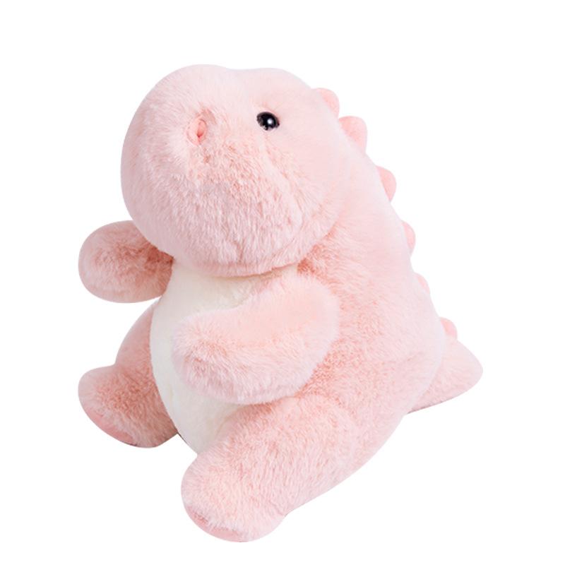 Cute Candy Color Little Dinosaur Plush Toy Chubby Dinosaur Throw Pillow Claw Machine Doll Children'S Bed Sleeping Pillow