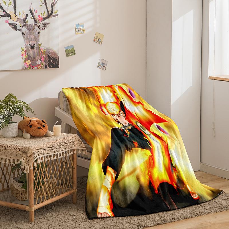 Naruto series flannel blanket 2D printing sofa blanket thickened blanket