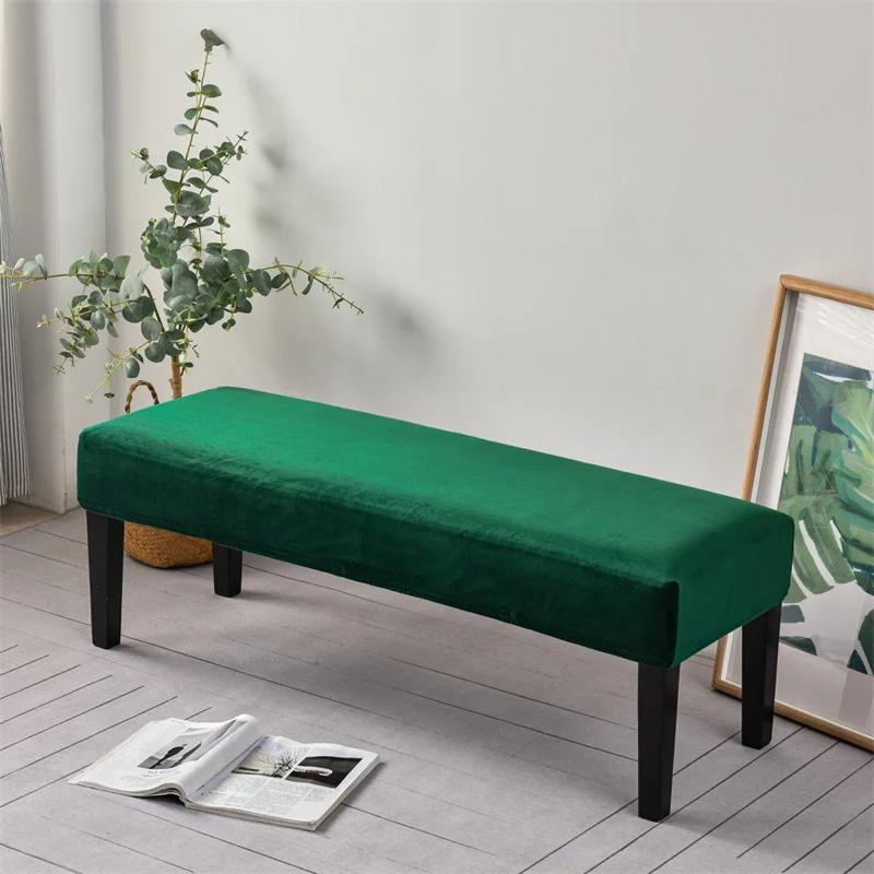 

Мягкий бархатный чехол для обеденного стула, эластичный чехол для табурета для фортепиано, длинный чехол для пуфа, прочный чехол для скамьи, сменная обувь для гостиной