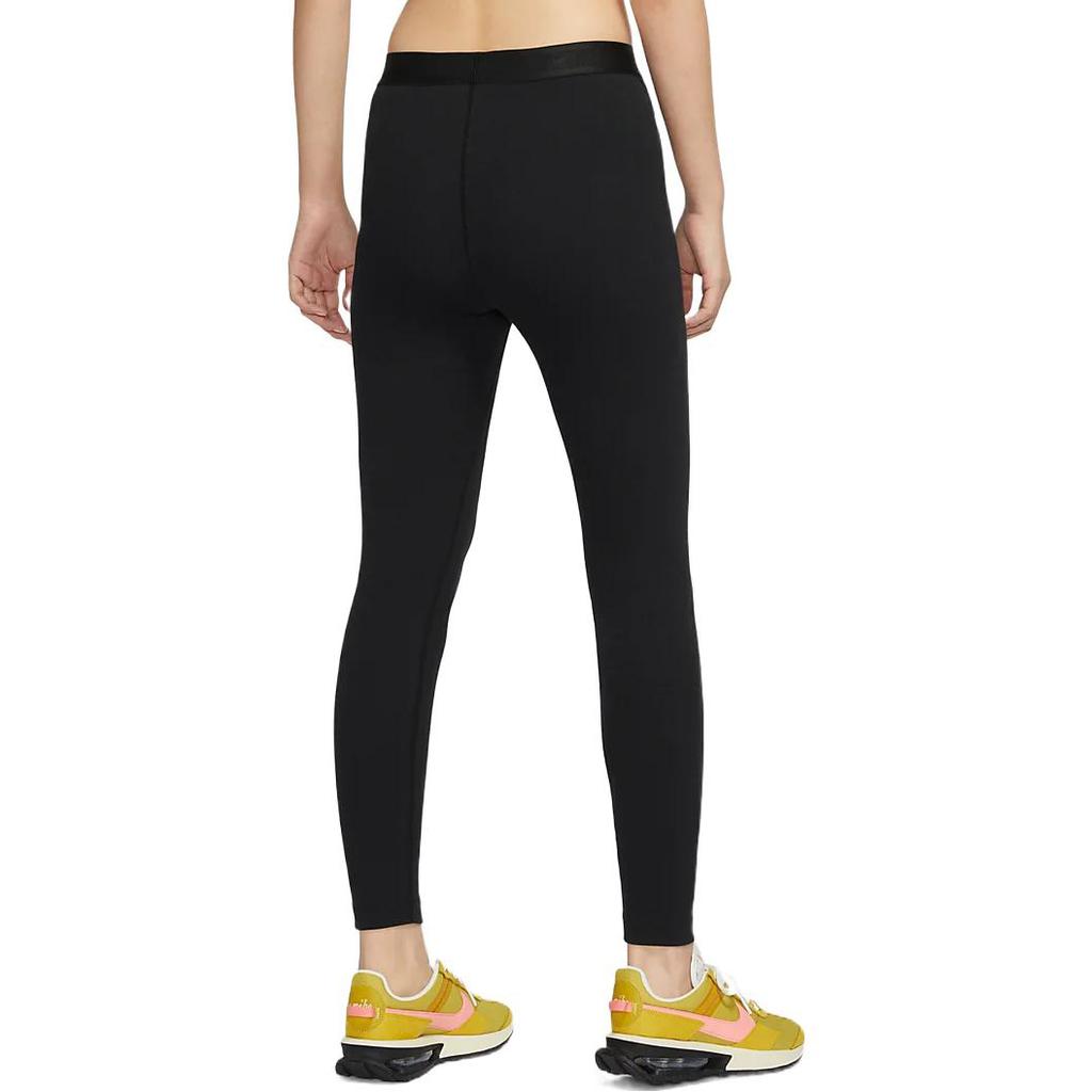 Nike High Waist Ribbed Gym Leggings Women Bottoms Black DM6072-010