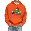 Men's Print Hooded Sweatshirt Long-Sleeve Casual Pullover Hoodie Hooded Sweatshirt