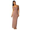 Elegant Solid Color Bodycon Tank Dress for Nightclub Summer