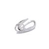 Yhpup Minimalistischer Edelstahl Herz Geometrisch Hohl Ring Glattes Metall Kreativer Charme Finger Schmuck Bijoux Femme
