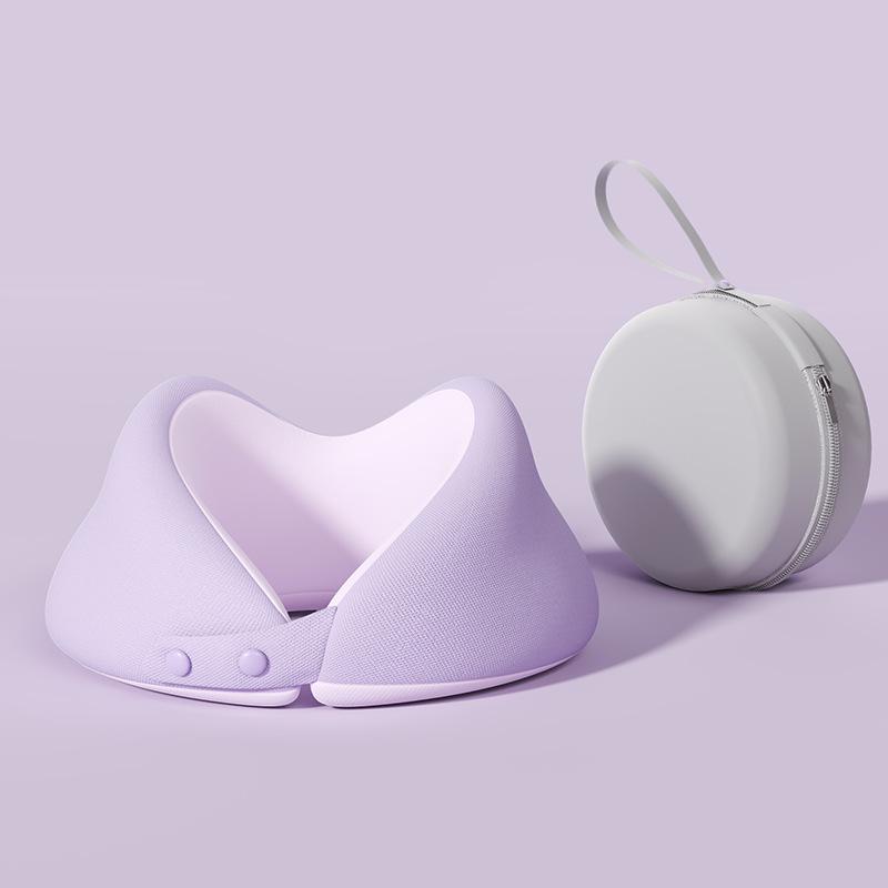 

Memory cotton u-shaped pillow travel u-shaped neck pillow portable neck pillow foldable storage neck pillow single neck pillow фіолетовий