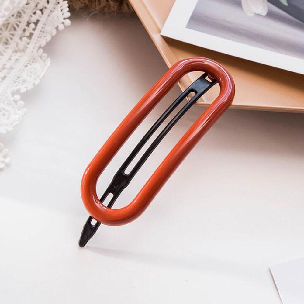 Korean Big Hair Clips For Women Girl Fashion Hairgrips Solid Color Plastic Hairpins BB Barrette Hair Accesories Headwear