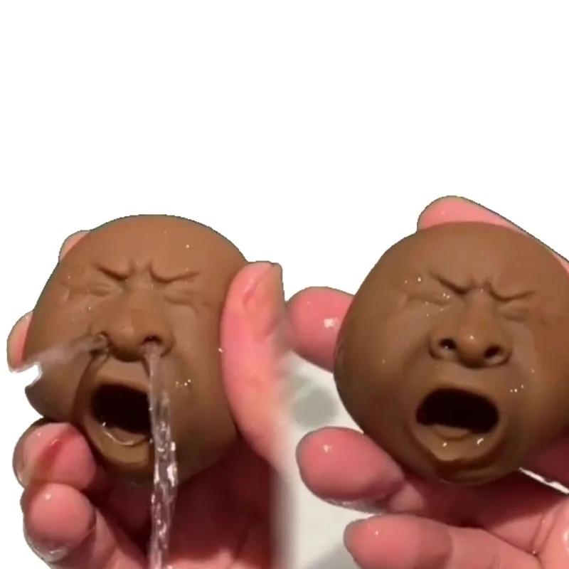 Dekoracja na Halloween Nowość 1 szt. Ziewająca Osoba Awatar Fioletowa Glina Herbata Pomysłowe produkty do Pielęgnacji Chłodne Wyrażenia Zestaw Ozdoba