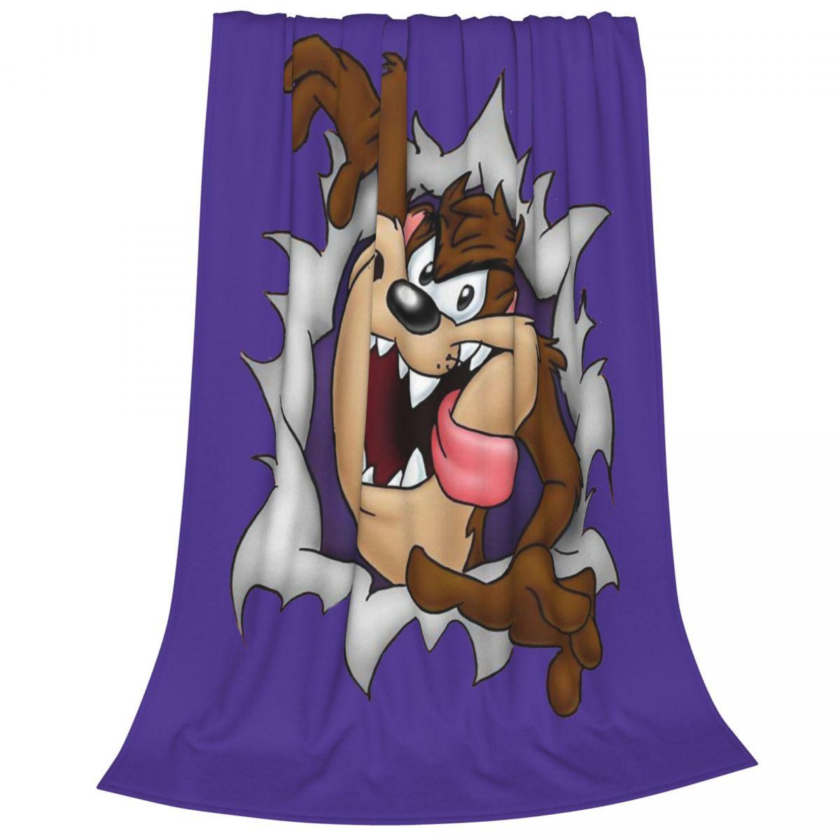 Tasmanian Devil TAZ Cartoon Fleece Throw Blankets Blankets for Bed Couch Lightweight Quilt 30x40in