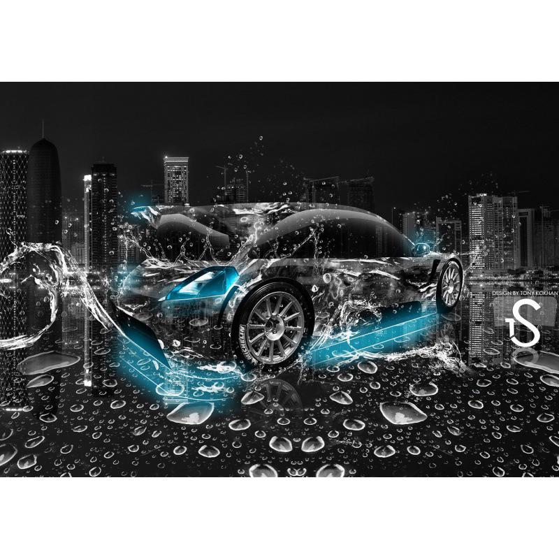 Dreamy Sports Car Animal Poster: Creative Wall Art for Bedroom, Bar, or Study