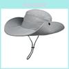 Outdoor Sun Hat Men Women Large Brim Fisherman Cap With Uv Protection For Beach Fishing