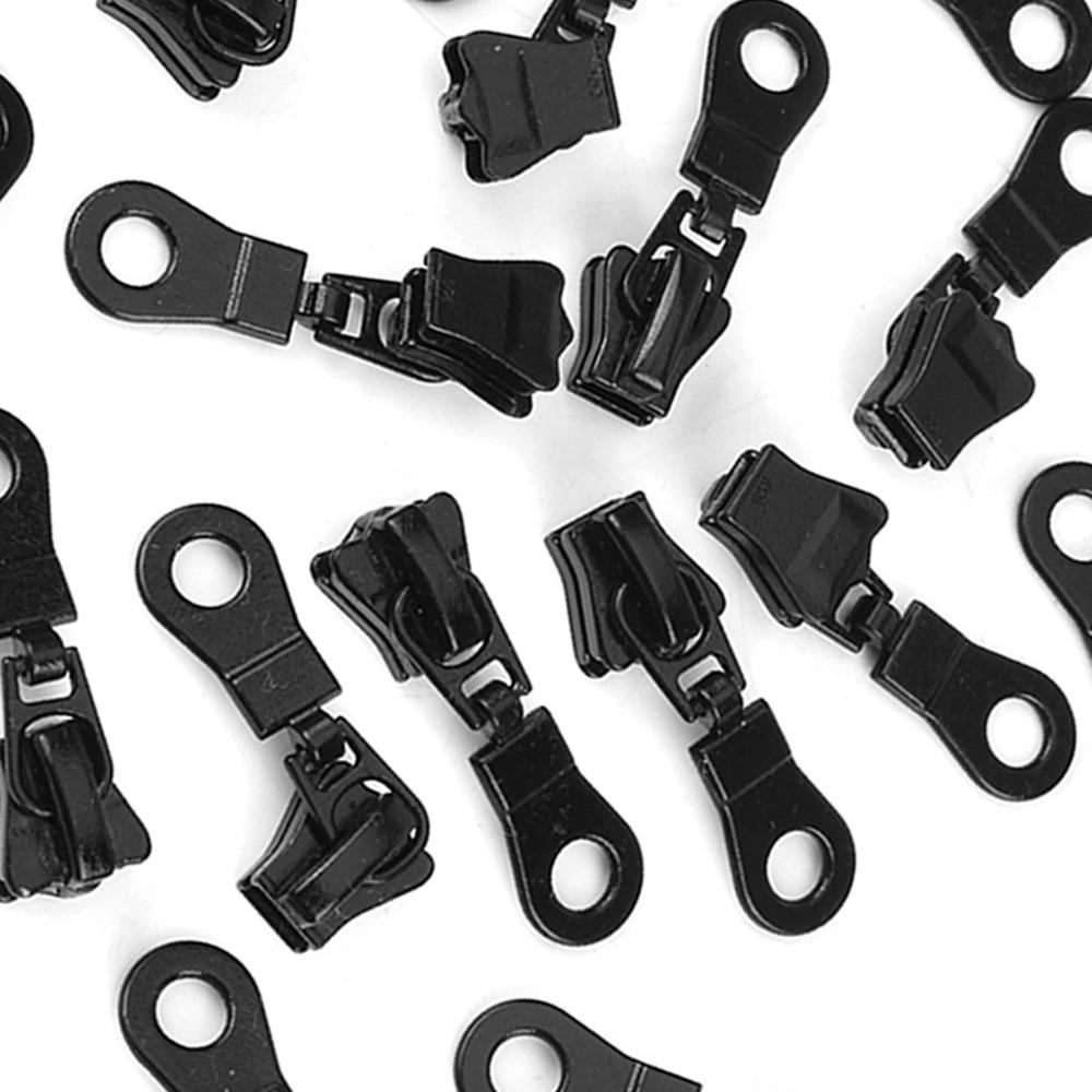 20pcs 1.57inch Replacement Kit Black Zipper Pulls Heavy Duty Zipper Sliders Fastener Replacement