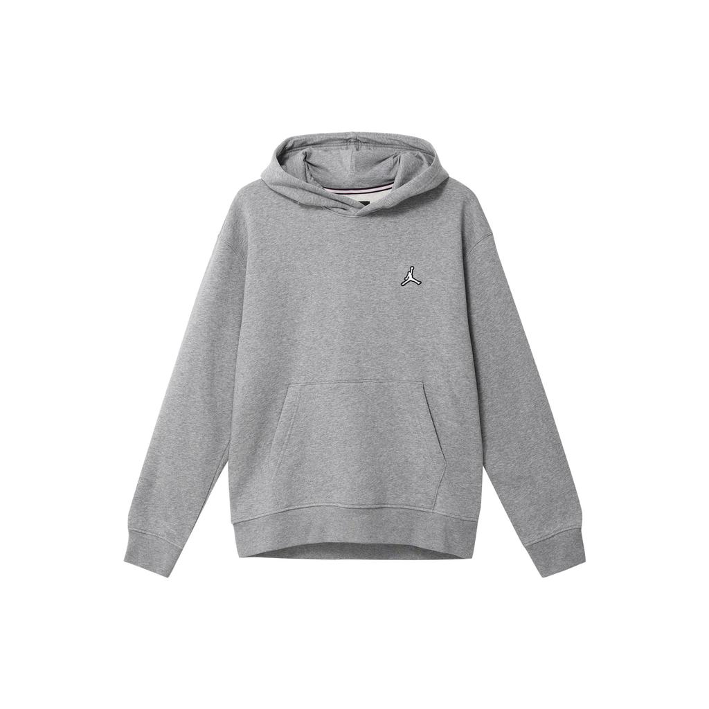 Jordan Solid Color Logo Print Hoodie Men Hoodie Gray DQ7467-091