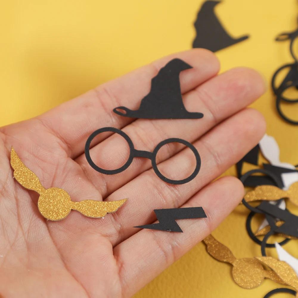 Witch Bats Halloween Confetti Glitter Decorations Cartoon Halloween Party Decor Haunted House
