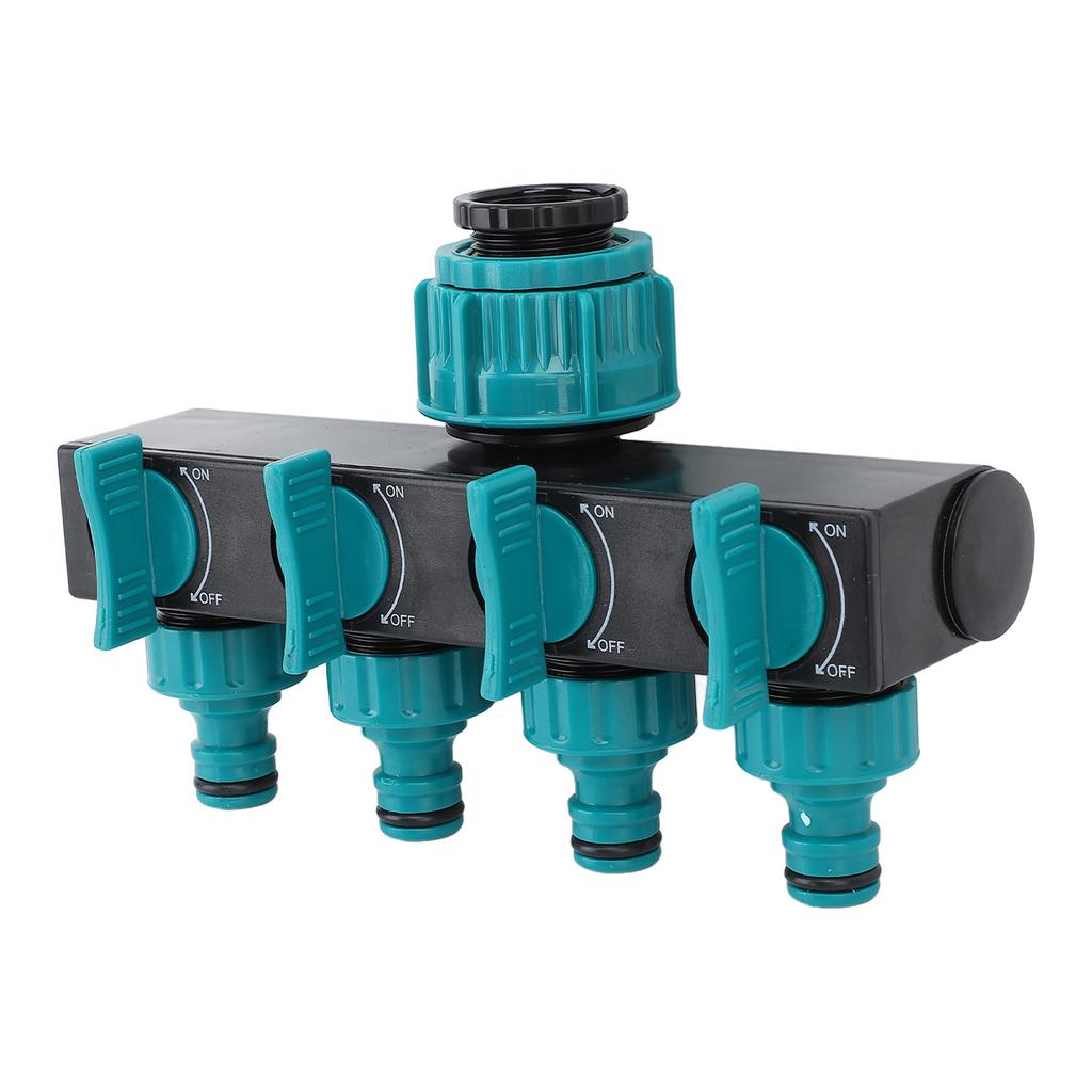 Hose Connector Splitter 1 In 4 Out ABS Garden Hose Pipe Splitter for Yard and  