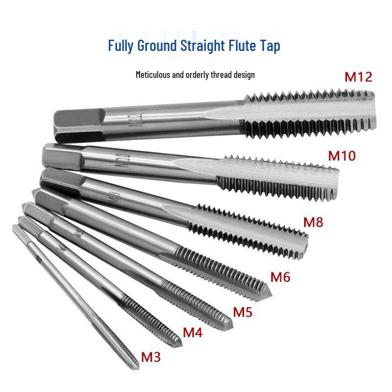 M3-M12 Adjustable Ratchet Tap Wrench with Forward/Reverse Rotation - Manual Tapping Accessory