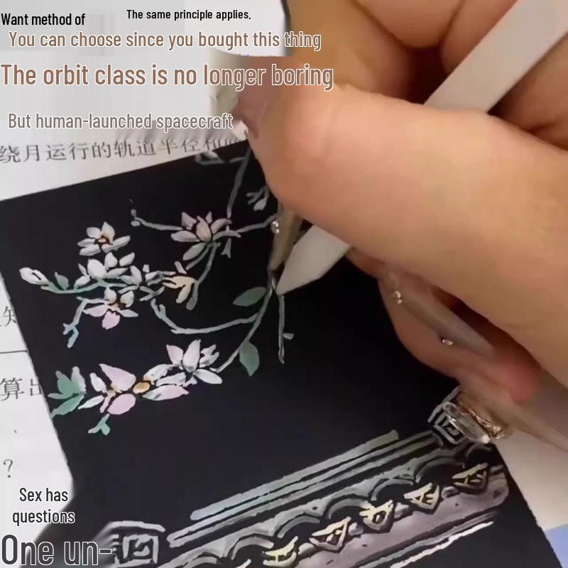 Night View City & Castle Scratch Art for Adults and College Students - Decompression Painting Paper