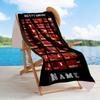 F1 Calendar Customized Name Beach Towel Super Soft Microfiber Quickdry Fabric Perfect for Traveling Yoga Camping and Swimming