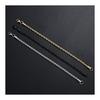 LUXSTAR Bracelet Twist Chain Thin Metal Hypoallergenic Stainless Steel Men's Women's