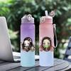 Anime Demon Slayer 750ML Wasserflasche Anime Cartoon Große Kapazität Trinkbecher Tragbar Outdoor Sport Wasserbecher Kindergeschenk!ZZ45