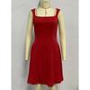 Solid-colored Slim-fitting Dresses Backless Sleeveless Camisole Women's Dresses