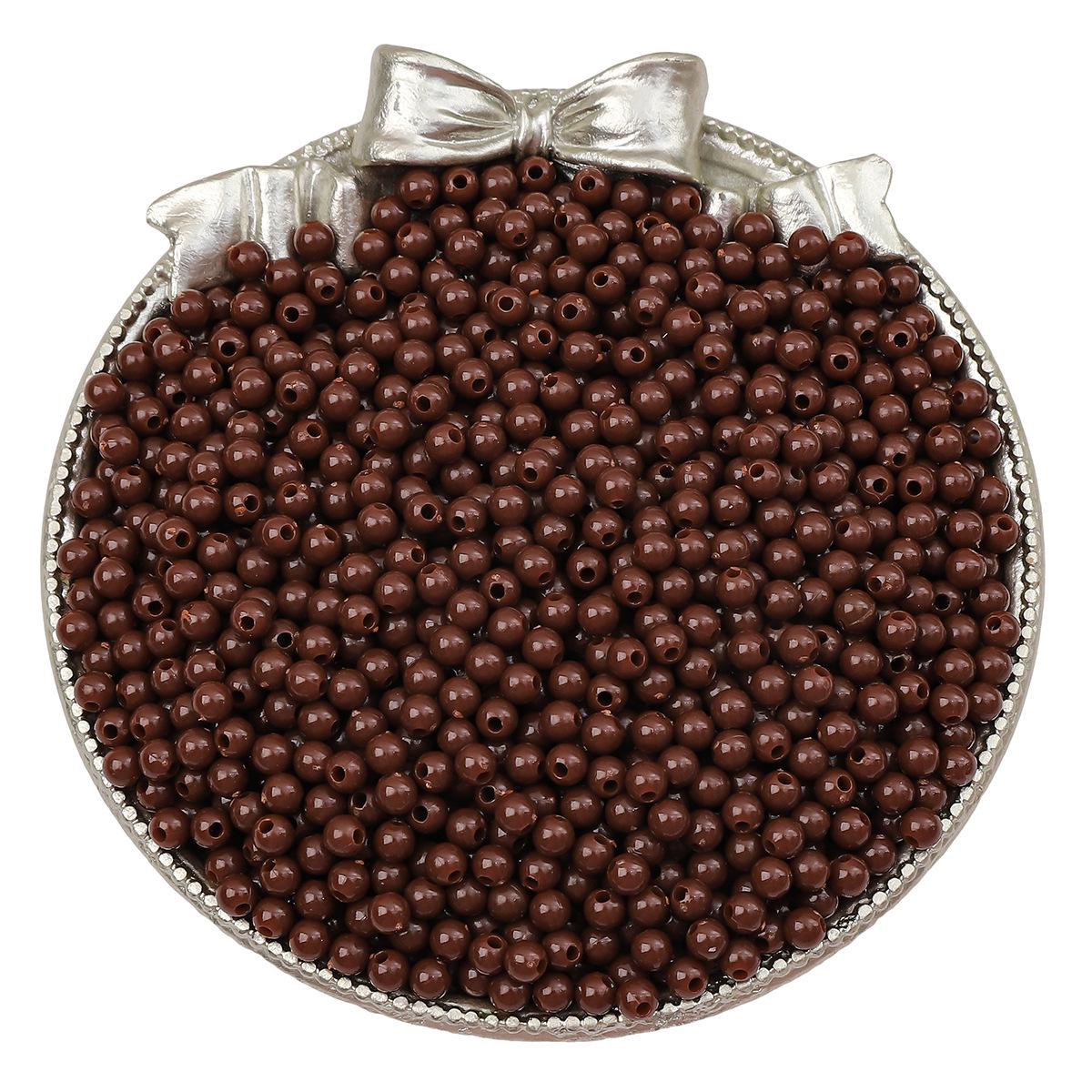 

Круглые акриловые бусины 3/4 мм однотонные для DIY браслетов ручной работы и ювелирных аксессуаров. 4mm Diameter 1mm Hole (about 300 pieces)