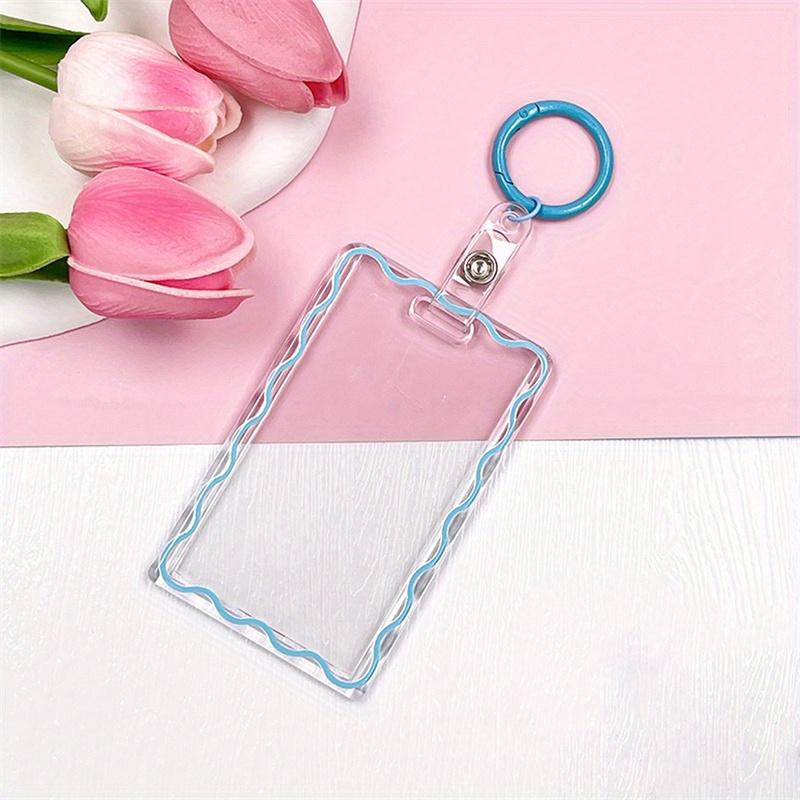 Transparent Acrylic Picture Frame ID Card New Unisex Hard Plastic Work Card Holder Business Case Protector Cover
